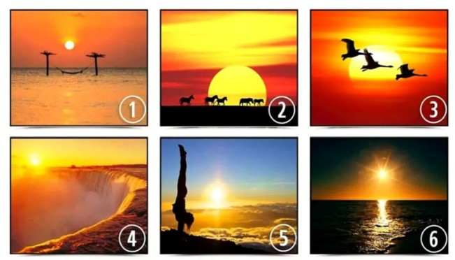 Tes kepribadian sunset